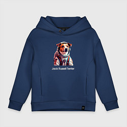 Детское худи оверсайз Jack Russell Terrier в скафандре