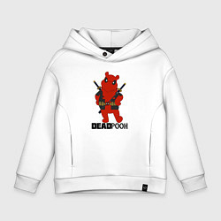 Толстовка оверсайз детская Deadpooh, цвет: белый