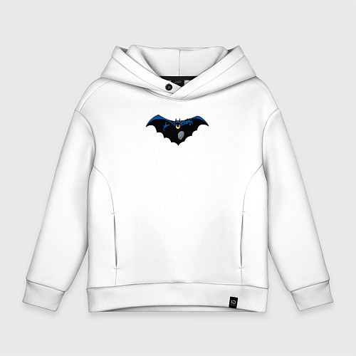 Детское худи оверсайз Поймать Бэтмена / Белый – фото 1
