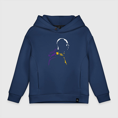 Детское худи оверсайз Kobe legend / Тёмно-синий – фото 1