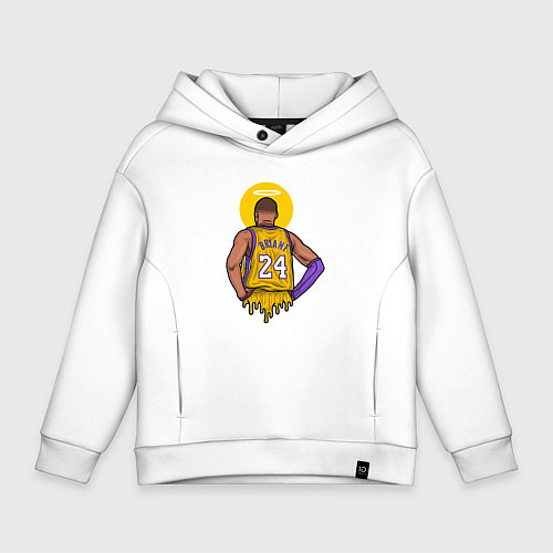 Детское худи оверсайз Kobe Bryant angel / Белый – фото 1