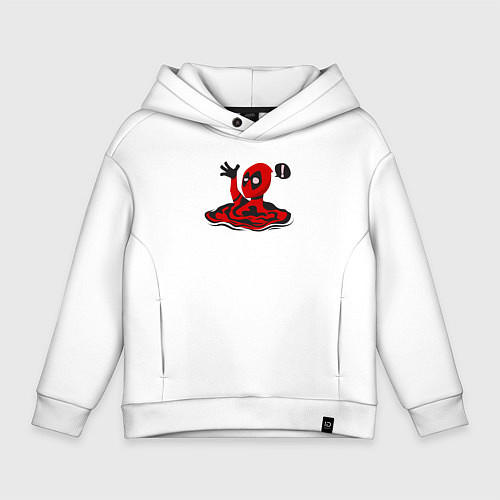 Детское худи оверсайз Привет Дэдпул / Белый – фото 1