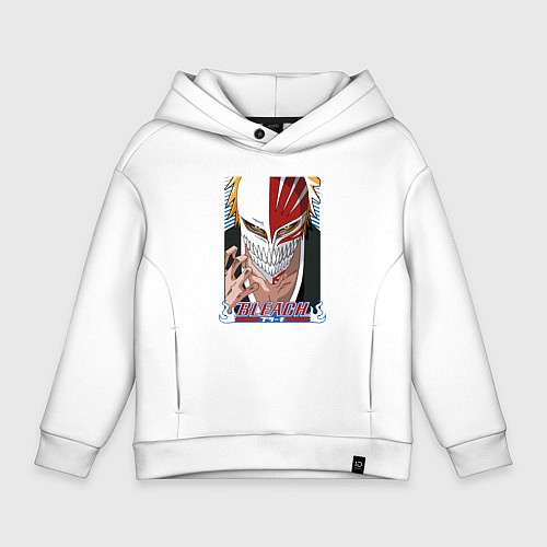 Детское худи оверсайз Блич Ичиго Куросаки в маске / Белый – фото 1