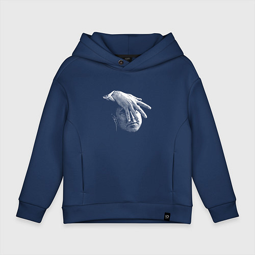 Детское худи оверсайз Gordon Cole: fingers / Тёмно-синий – фото 1