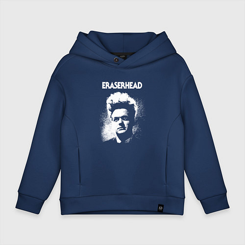 Детское худи оверсайз Eraserhead / Тёмно-синий – фото 1
