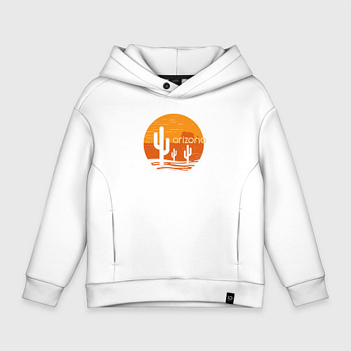 Детское худи оверсайз Аризона / Белый – фото 1