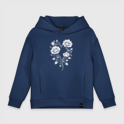 Детское худи оверсайз Сердце из роз