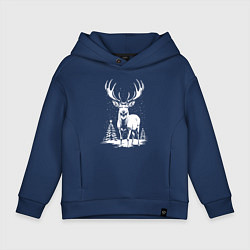 Детское худи оверсайз Зимний олень