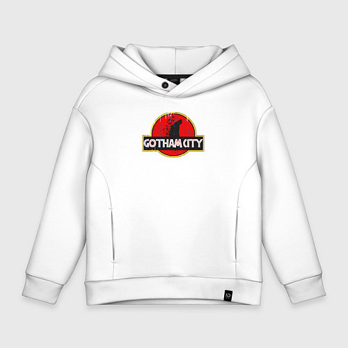 Детское худи оверсайз Gotham city park / Белый – фото 1