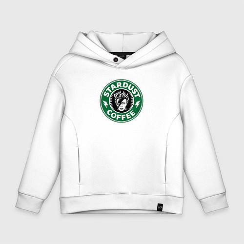 Детское худи оверсайз Stardust coffee / Белый – фото 1