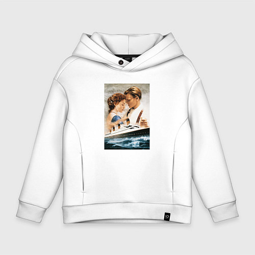 Детское худи оверсайз Titanic / Белый – фото 1