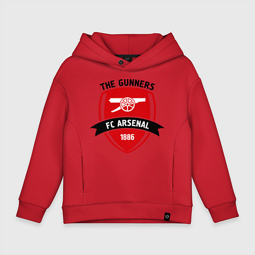 Детское худи оверсайз FC Arsenal: The Gunners / Красный – фото 1