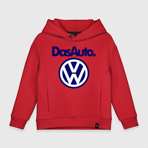 Детское худи оверсайз Volkswagen Das Auto / Красный – фото 1