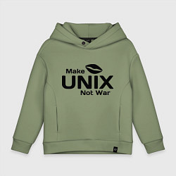 Детское худи оверсайз Make unix, not war