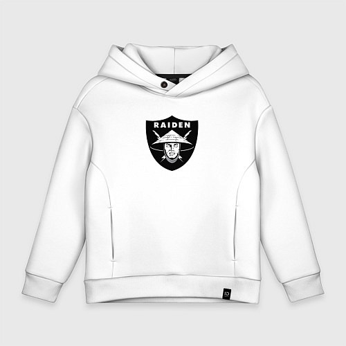 Детское худи оверсайз Raiden / Белый – фото 1