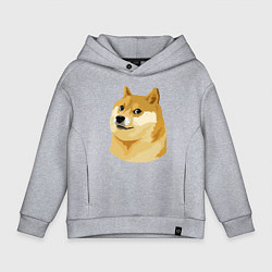 Толстовка оверсайз детская Doge, цвет: меланж