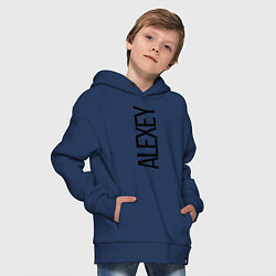 Толстовка оверсайз детская Алексей, цвет: тёмно-синий — фото 2