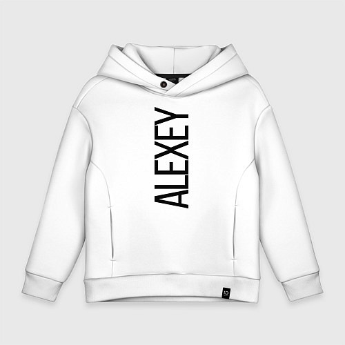 Детское худи оверсайз Алексей / Белый – фото 1