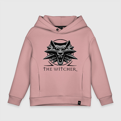 Детское худи оверсайз The Witcher 3 / Пыльно-розовый – фото 1