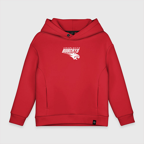 Детское худи оверсайз Charlotte Bobcats / Красный – фото 1