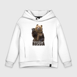 Детское худи оверсайз Russia: Poly Bear