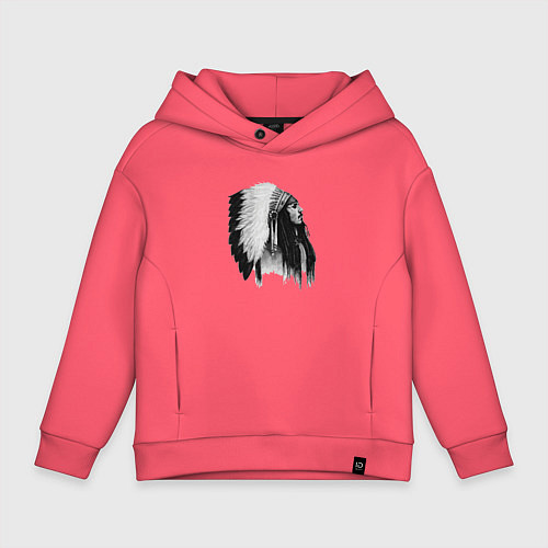 Детское худи оверсайз Джонни Депп / Коралловый – фото 1