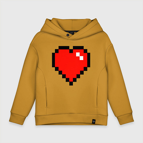 Детское худи оверсайз Minecraft Lover / Горчичный – фото 1