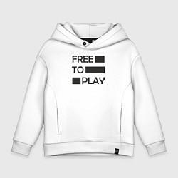 Детское худи оверсайз Free to play