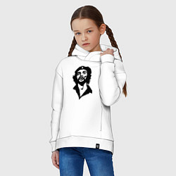 Толстовка оверсайз детская Че Гевара, цвет: белый — фото 2