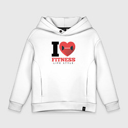 Детское худи оверсайз I love Fitness