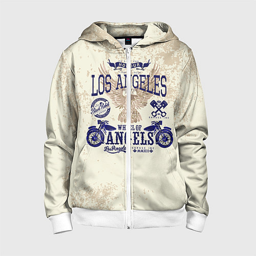 Детская толстовка на молнии Moto t-shirt 1 / 3D-Белый – фото 1