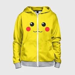 Детская толстовка на молнии Happy Pikachu