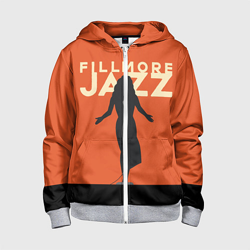 Детская толстовка на молнии Fillmore Jazz / 3D-Меланж – фото 1