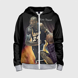 Толстовка на молнии детская Kobe Bryant, цвет: 3D-меланж
