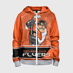Толстовка на молнии детская Philadelphia Flyers, цвет: 3D-меланж