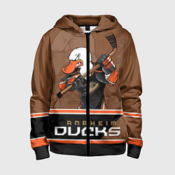 Детская толстовка на молнии Anaheim Ducks