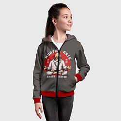 Толстовка на молнии детская Master, цвет: 3D-красный — фото 2