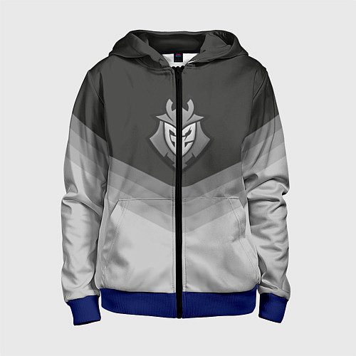 Детская толстовка на молнии G2 Esports Uniform / 3D-Синий – фото 1