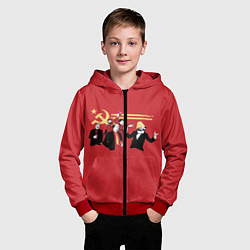 Толстовка на молнии детская Back in the USSR, цвет: 3D-красный — фото 2