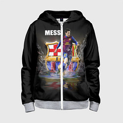 Толстовка на молнии детская Messi FCB, цвет: 3D-меланж