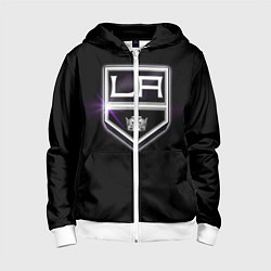 Толстовка на молнии детская Los Angeles Kings, цвет: 3D-белый