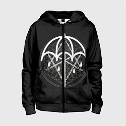 Толстовка на молнии детская BMTH: Rain Symbol, цвет: 3D-черный