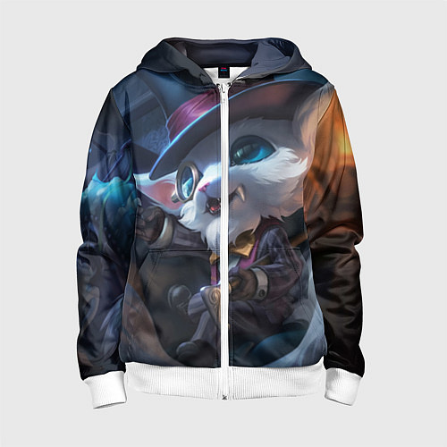 Детская толстовка на молнии Sir Gnar / 3D-Белый – фото 1