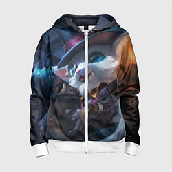 Толстовка на молнии детская Sir Gnar, цвет: 3D-белый