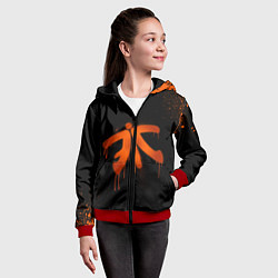 Толстовка на молнии детская Fnatic: Black collection, цвет: 3D-красный — фото 2