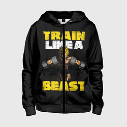 Детская толстовка на молнии Train Like a Beast