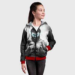 Толстовка на молнии детская Spirit, цвет: 3D-красный — фото 2