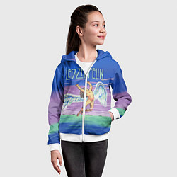 Толстовка на молнии детская Led Zeppelin: Angel, цвет: 3D-белый — фото 2