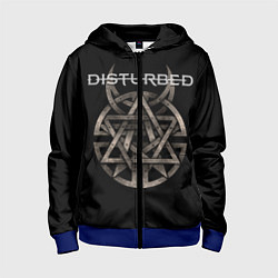 Детская толстовка на молнии Disturbed Logo
