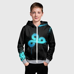 Толстовка на молнии детская Cloud 9: Black collection, цвет: 3D-меланж — фото 2